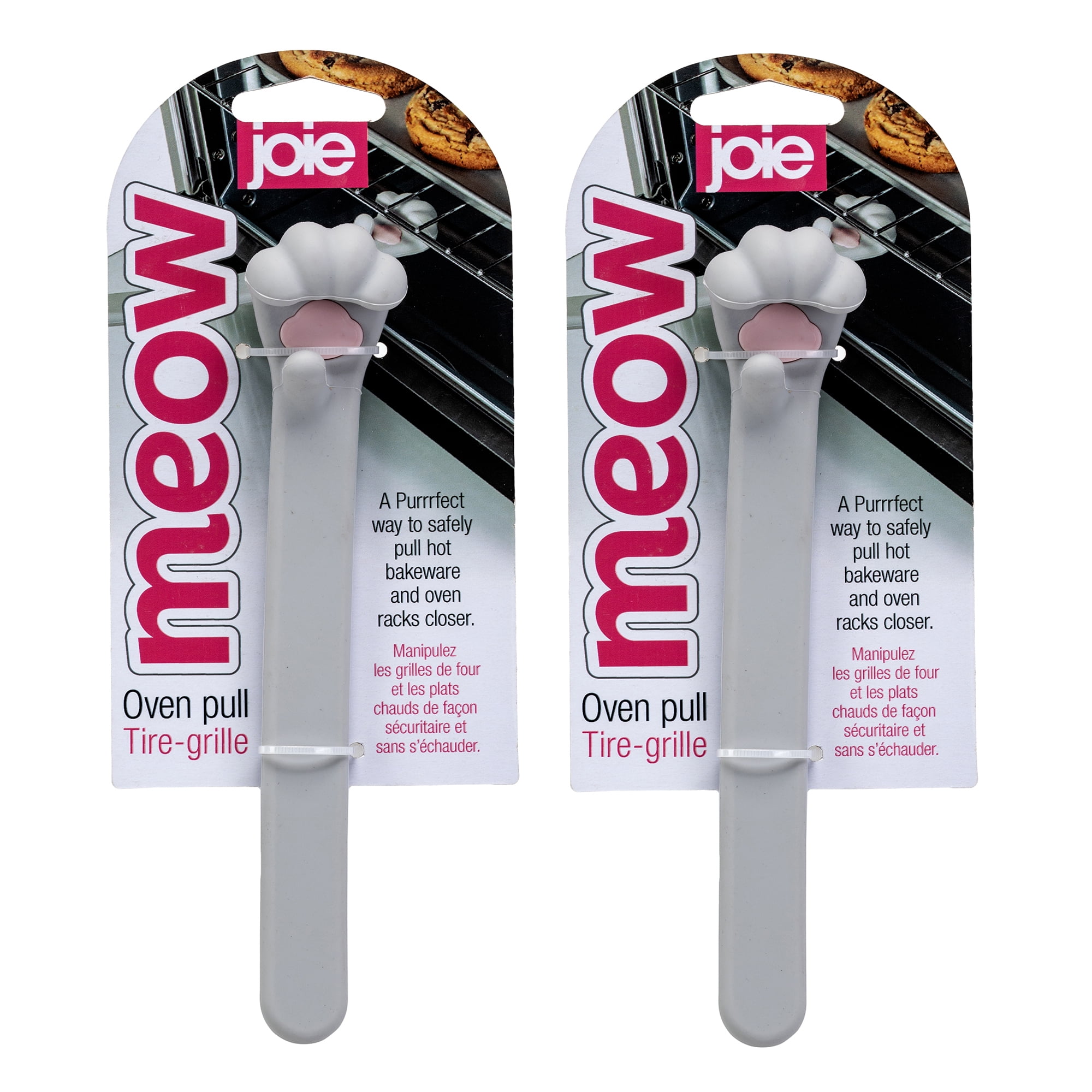 Joie Meow Oven Rack Pull, High-Heat Non-Stick Silicone, Set of 2 ...
