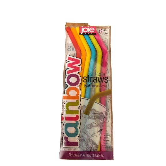Joie NM Rainbow Silicone Straws