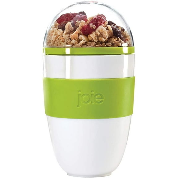 Joie On The Go Breakfast Drink Cups Portable Double Wall Yogurt Container and Spoon