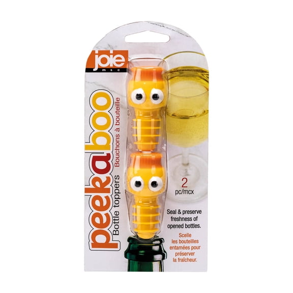 Joie Peekaboo Bottle Toppers, Silicone, BPA Free, Set of 2