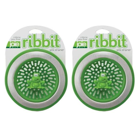 Joie Ribbit Kitchen Sink Strainer Basket, Frog, 4.5-inch, Set of 2