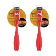 Joie Silicone Devil Oven Rack Puller Stick, Heat-Safe Silicone, 8.25-Inches x 1.25-Inches x .25-Inches, Set of 2