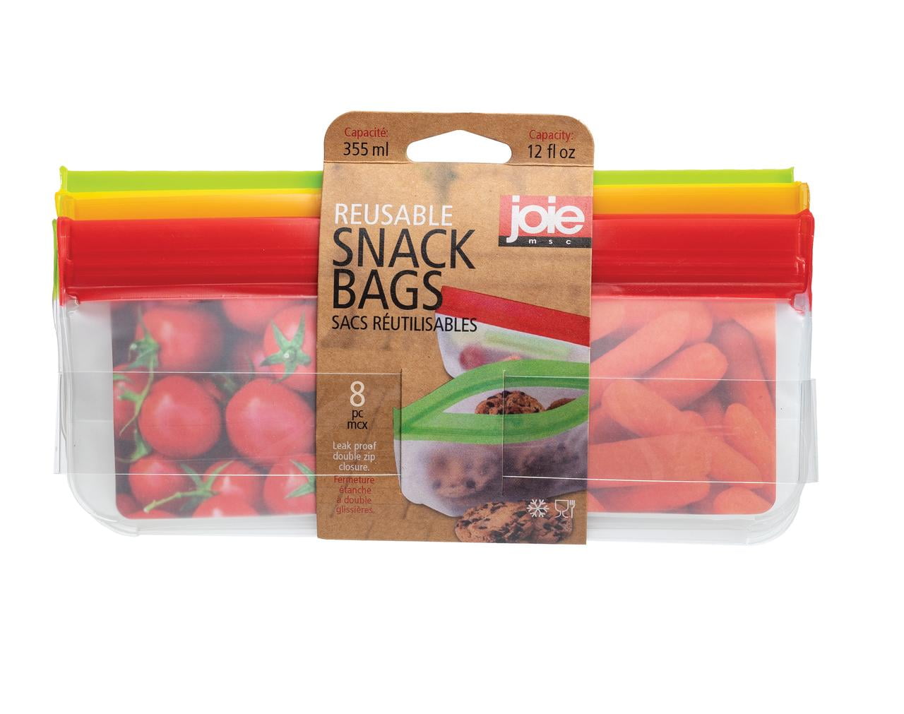Reusable silicone snack bags sales