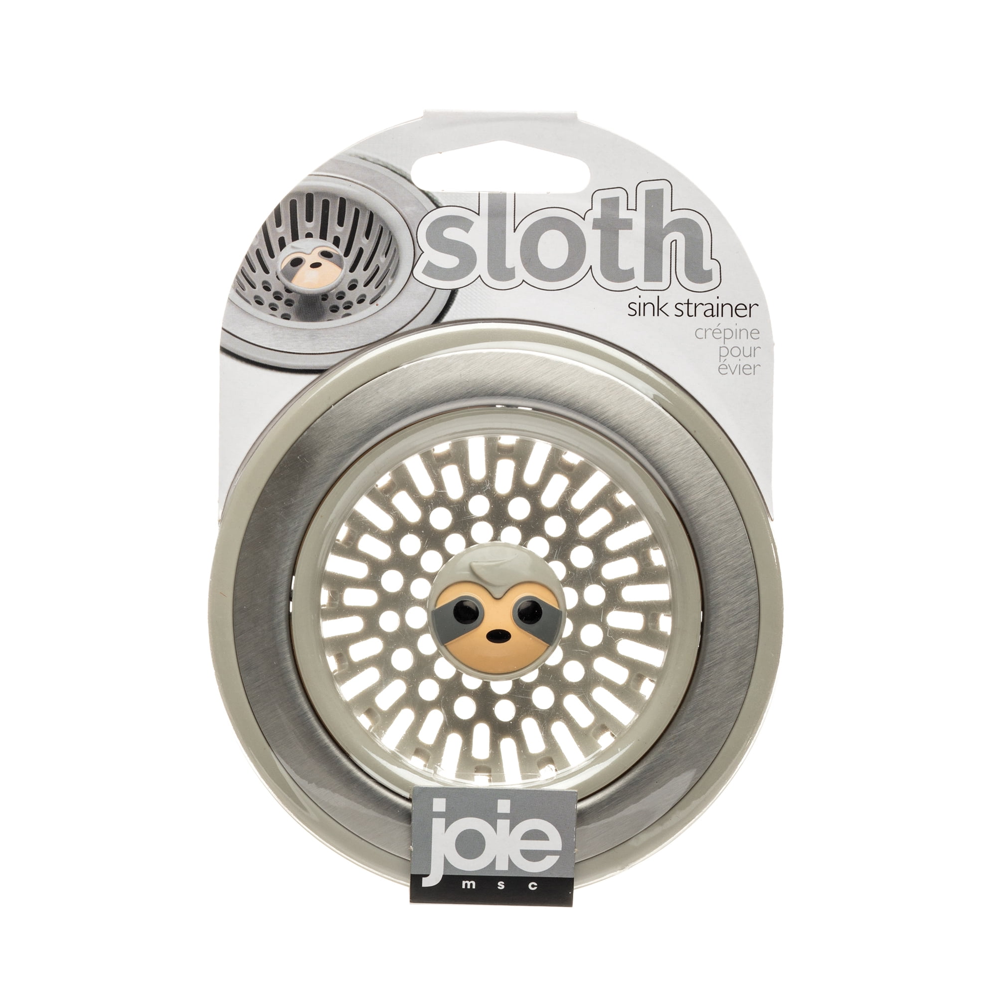 Joie Sloth Kitchen Sink Strainer Basket, Stainless Steel and BPA-Free Plastic