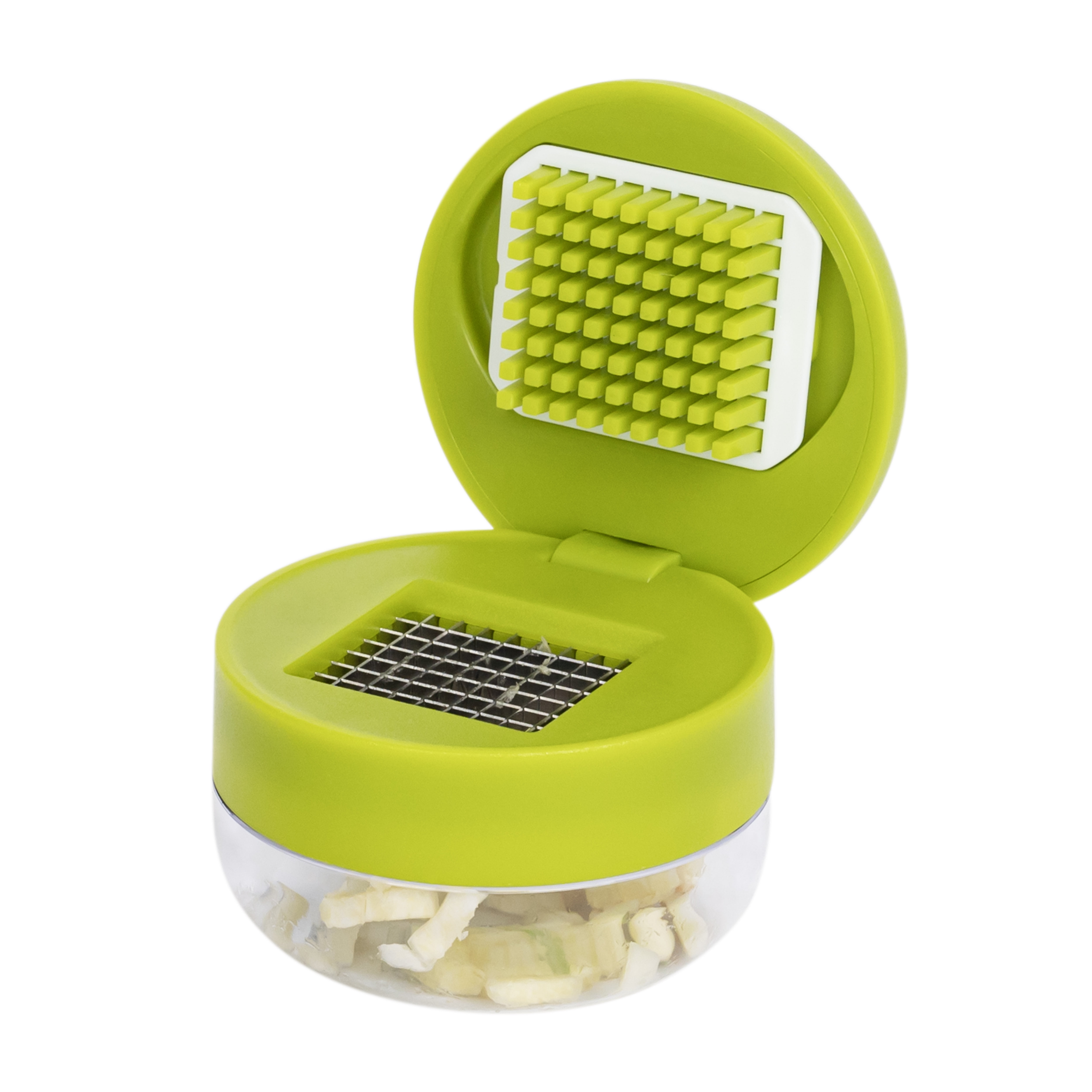 Garlic Dicer With Stainless Steel Bladesconvenient And Fast Compactgreen