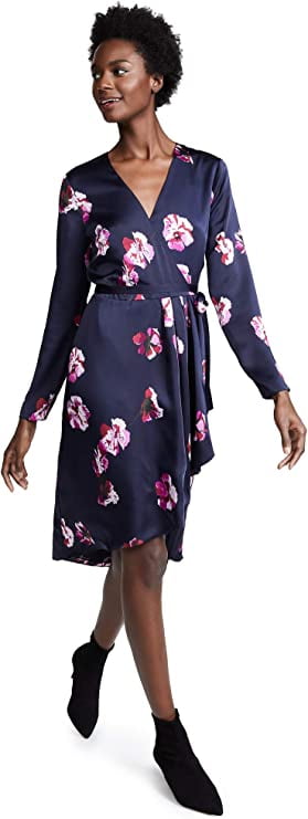 joie blue floral dress Joie blue floral tiered dress