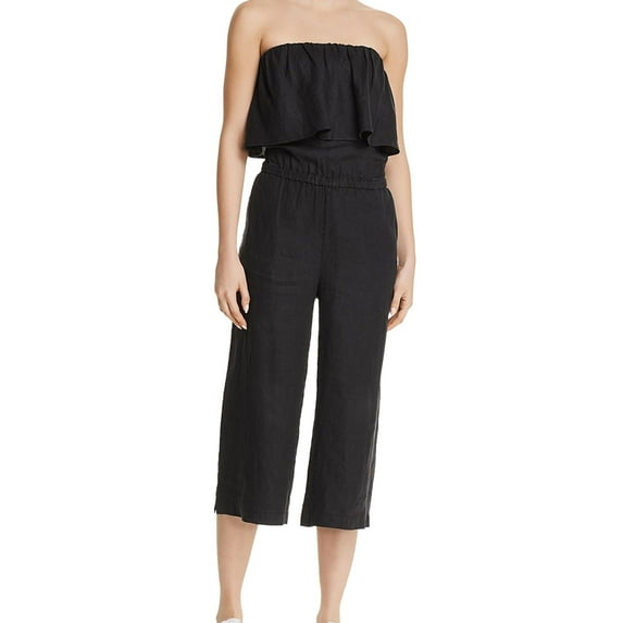 Joie Womens Brogan Jumpsuit, Black, Large