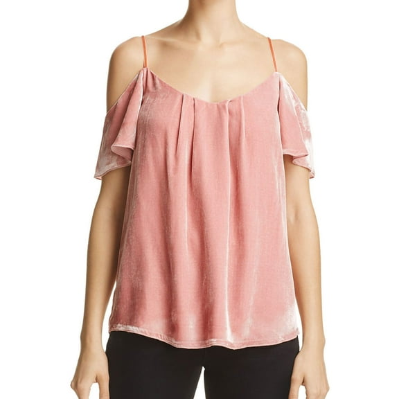 Joie Womens Cold Shoulder Knit Blouse, Pink, Medium
