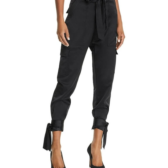 Joie Womens Erlette Casual Cargo Pants, Black, 0