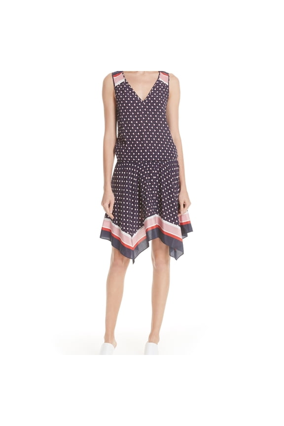 Womens Ginabel Blouson Dress, Blue, Medium