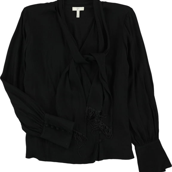 Joie Womens Jayla Pullover Blouse, Black, Large