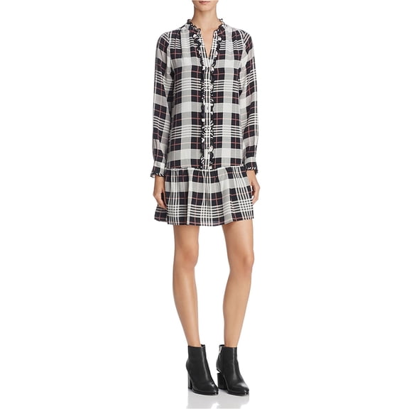 Joie Womens Kaisa B Drop Waist Dress, Black, Medium