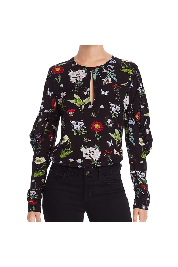 Womens Liseli Pullover Blouse, Black, XX-Small