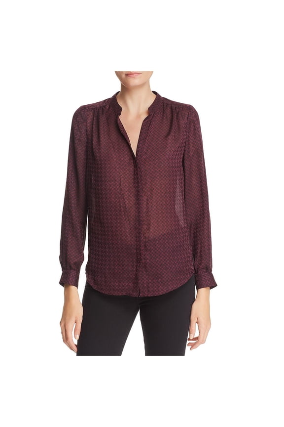 Womens Mintee Sheer Printed Blouse