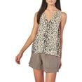 thumbnail image 1 of Joie Womens Tadita Animal Print V-Neck Blouse, 1 of 5