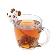 Joie Woof Dog and Bone Tea Infuser Strainer ، للشاي الفضفاض والشاي العشبي ، 18/8 الفولاذ المقاوم للصدأ ، مجموعة من 2