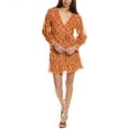 thumbnail image 1 of Joie womens  Bree Silk Mini Dress, 4, Orange, 1 of 3