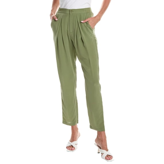 Joie womens Salima Silk Pant, 2, Green