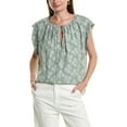 thumbnail image 1 of Joie womens  Tie Neck Blouse, L, Green, 1 of 3