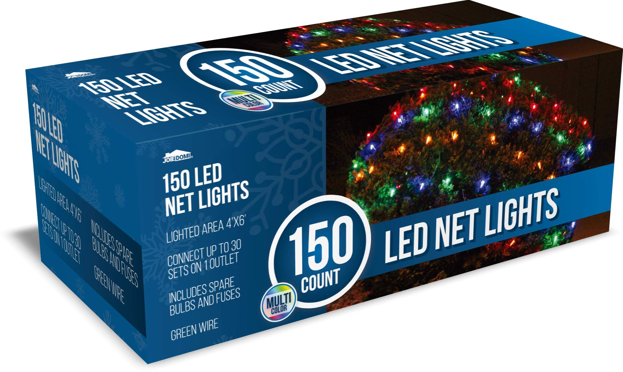 Joiedomi 150 LED Christmas Net Lights for Indoor & Outdoor Decorations ...