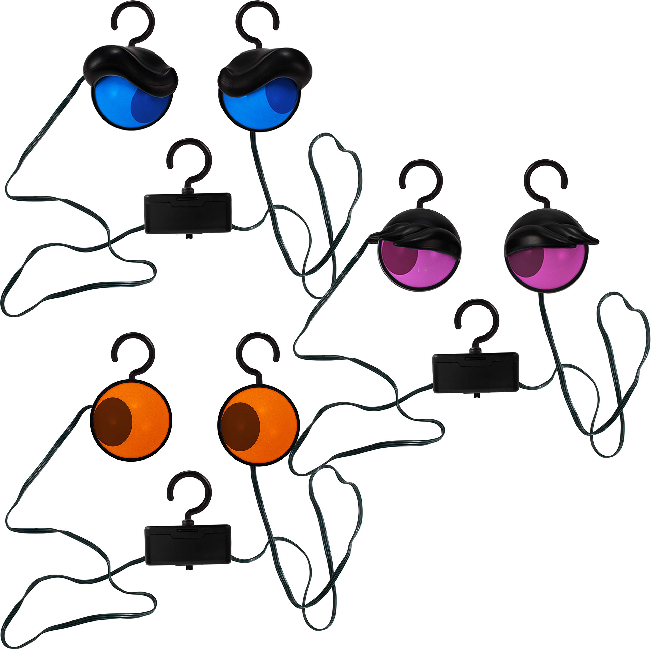 Joiedomi 3 Pack Halloween Decorations Flashing Eyes Lights, Animated