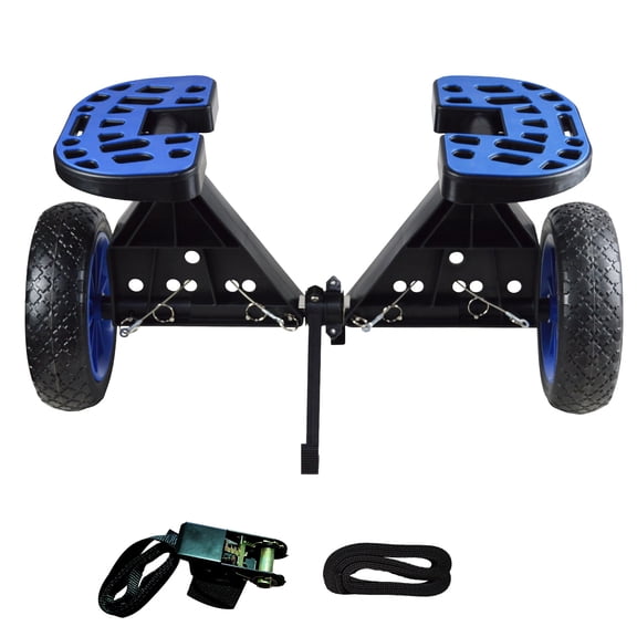 Joierw Kayak Cart Dolly, Adjustable Canoe Dolly Cart Universal Paddle Board Surfboard SUP Cart