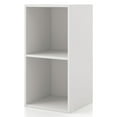 thumbnail image 1 of Join Stackable 2-Cube Wood White Bookcase, 1 of 13