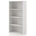 thumbnail image 1 of Join Stackable 4-Tier Wood White Bookcase, 1 of 12