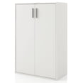 thumbnail image 1 of Join Stackable Wood White Cabinet with Door, 1 of 11