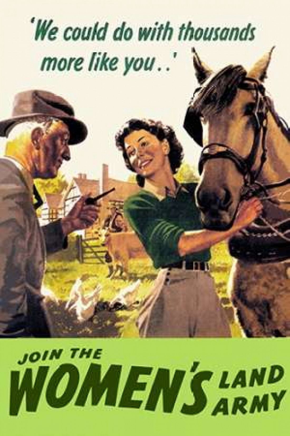 Join the Womens Land Army Canvas Art - Cross (24 x 36)