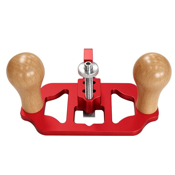 Joinery Router Plane for Woodworking, Depth Set Hand Plane with Aluminum Alloy Body and Wooden Handles for Channels, Shoulders and Recess Cleanup