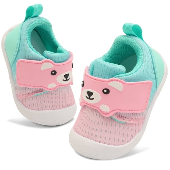 JOINFREE Baby Boy Girl Walking Shoes Infant Wide Breathable Sneakers Slip On Crib Shoes 0-6 Months