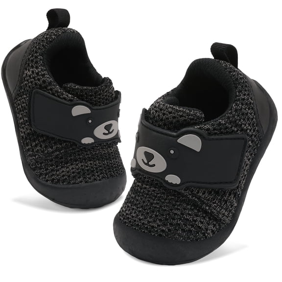 JOINFREE Baby Boy Girl Walking Shoes Infant Wide Breathable Sneakers Slip On Crib Shoes 6-12 Months