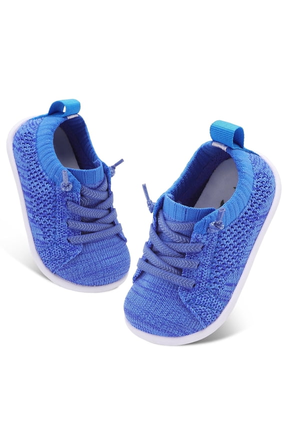 Baby First Walking Shoes Boys Girls Slip On Sock Shoe Barefoot Infant Sneakers