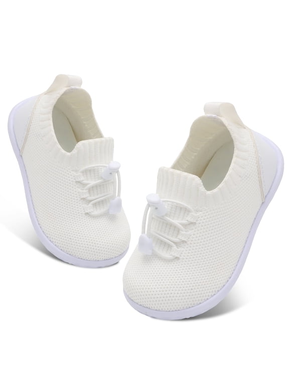 Baby Shoes for Boys Girls Knit First Walk Shoes Infant Slip On Sneakers