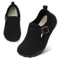 thumbnail image 1 of Joinfre Toddler Slippers Wide Waterproof House Shoes With Fuzzy Suede Slip On Moccasin Slippers Indoor Outdoor, 1 of 7