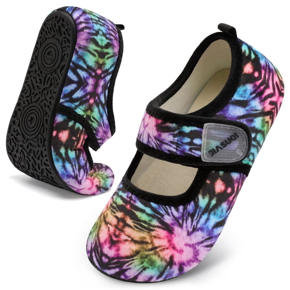 JOINFREE Women Adjustable Rubber Sole Furry Indoor Outdoor Slippers