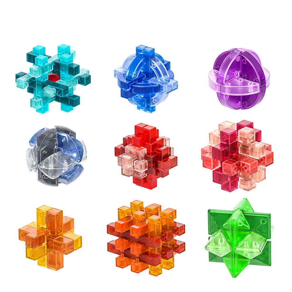 Joinfun 9Pcs/set 3D Puzzle Toys Brain Teasers Toy Intelligence Game