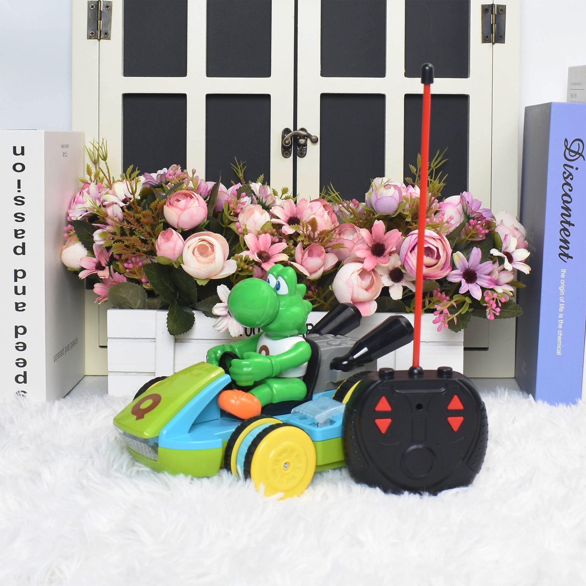 Joinfuny Super Ma Anime Character RC Green Yoshi and Remote Control