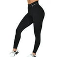 thumbnail image 1 of Joinnvt Women's Elastic Waist Solid Color Skinny Fitness Yoga Pants, 1 of 2