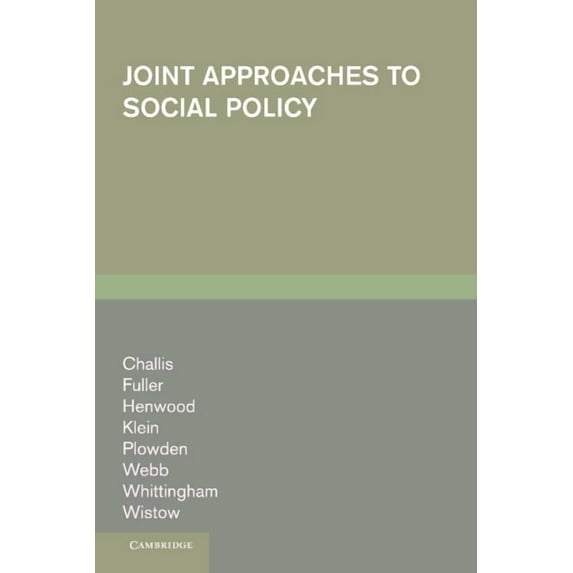 Joint Approaches to Social Pol, (Hardcover)