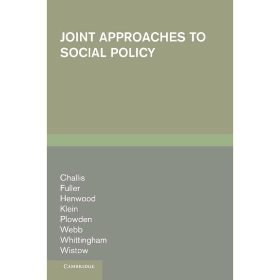 Joint Approaches to Social Pol, (Hardcover)