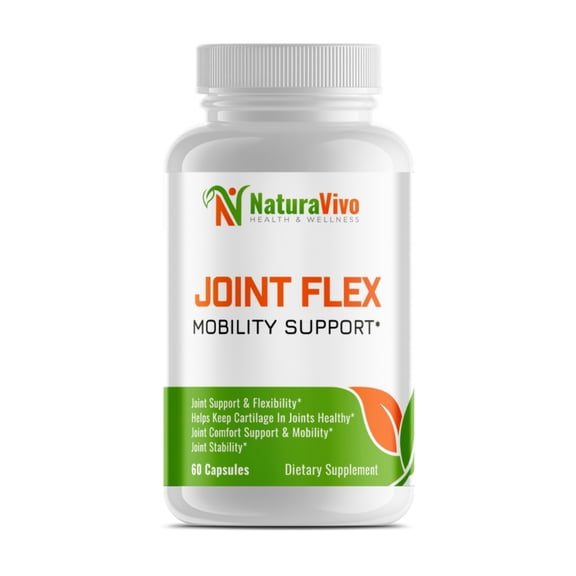Joint Flex Mobility Support - Extra Strength Joint Health Supplement with Glucosamine, Chondroitin, Turmeric  More