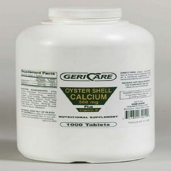 Joint Health Supplement Geri-Care Calcium / Vitamin D 500 mg - 200 IU Strength Tablet 1000 per Bottle