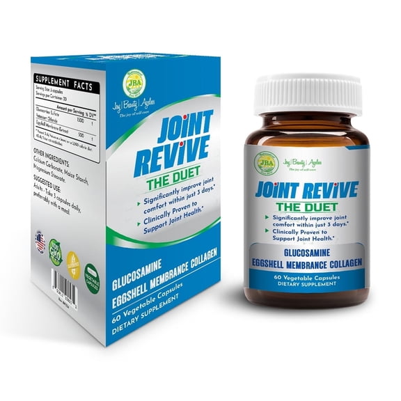 Joint Revive - The Duet with Glucosamine and Eggshell Membrane Collagen, 60 capsules