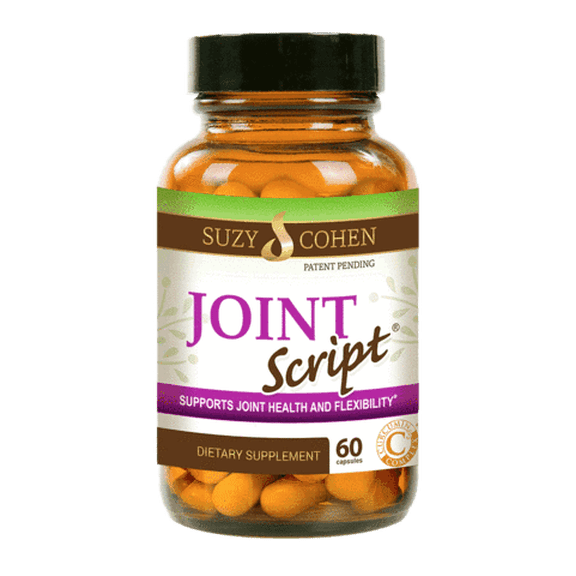 Joint Script Collagen with Curcumin for Healthy Joints, Cartilage and Flexibility Dietary Supplement 60 Capsules - by Suzy Cohen, RPh