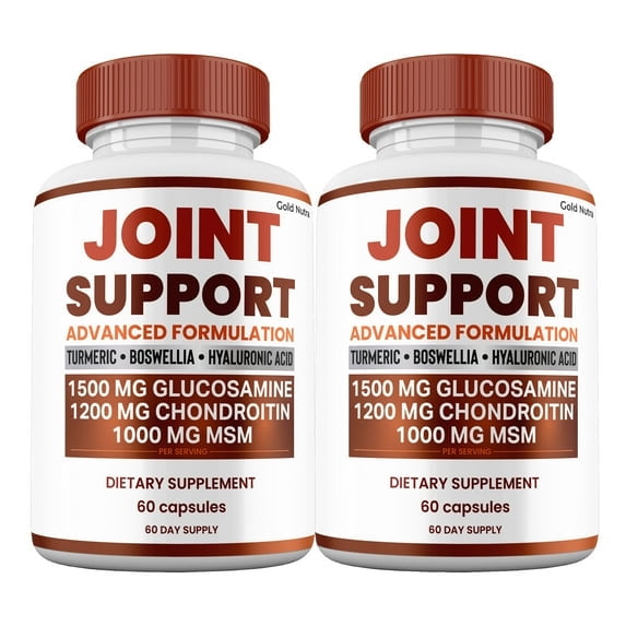 Joint Support Capsules, Joint Support Supplement All-Natural Pills Maximum Strength, 30 Day Supply per Bottle (2 Pack)