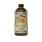 Complete Natural Products Joint Support Complete   16 Fl Oz Organic Liquid Joint Supplement with Glucosamine Chondroitin MSM   Natural Uric Acid Joint Health Support for Mobility - Glass Bottle