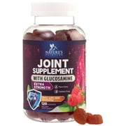 Joint Support Gummies Glucosamine Plus Vitamin E - Nature's Joint Support Supplement for Occasional Discomfort for Back, Knees & Hands - Cartilage & Joint Health & Flexibility Support - 120 Gummies
