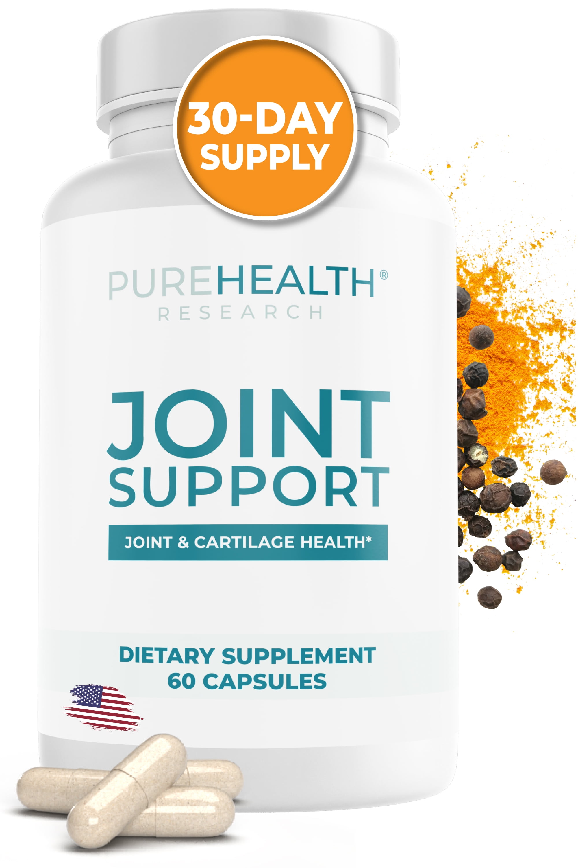 Joint Support NEM Eggshell Membrane with Boswellia Extract Calcium Turmeric by PureHealth Research